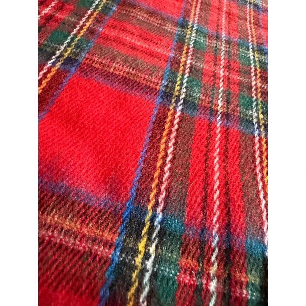 Rock Creek Red Plaid Acrylic Scarf Fringe Winter Accessory‎ 64x12